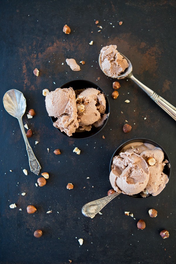 Chocolate and Hazelnut Vegan Ice Cream