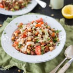 Vegan Red Rice Salad with Tahini Dressing by The Minimalist Vegan