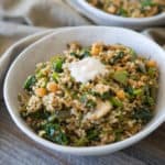 Greens with Brown Rice and Mayo