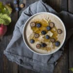 vegan oat bran porridge