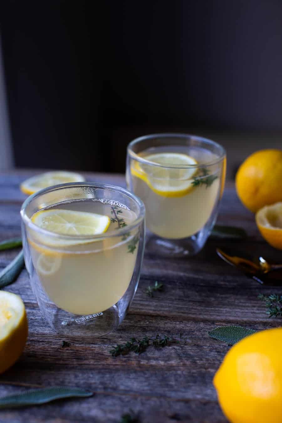 Immune Boosting Ginger Lemon Tea