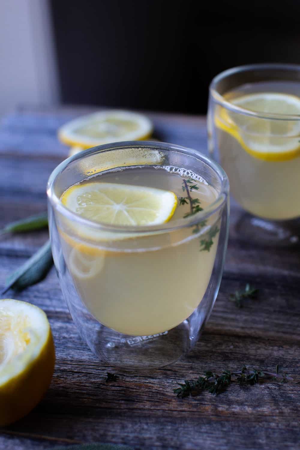 ginger and lemon tea