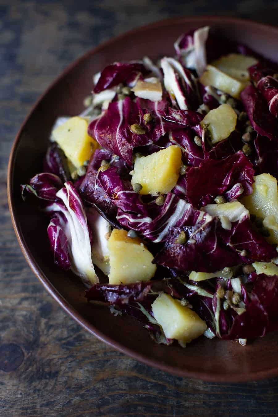 Potato, Radicchio and Caper Salad