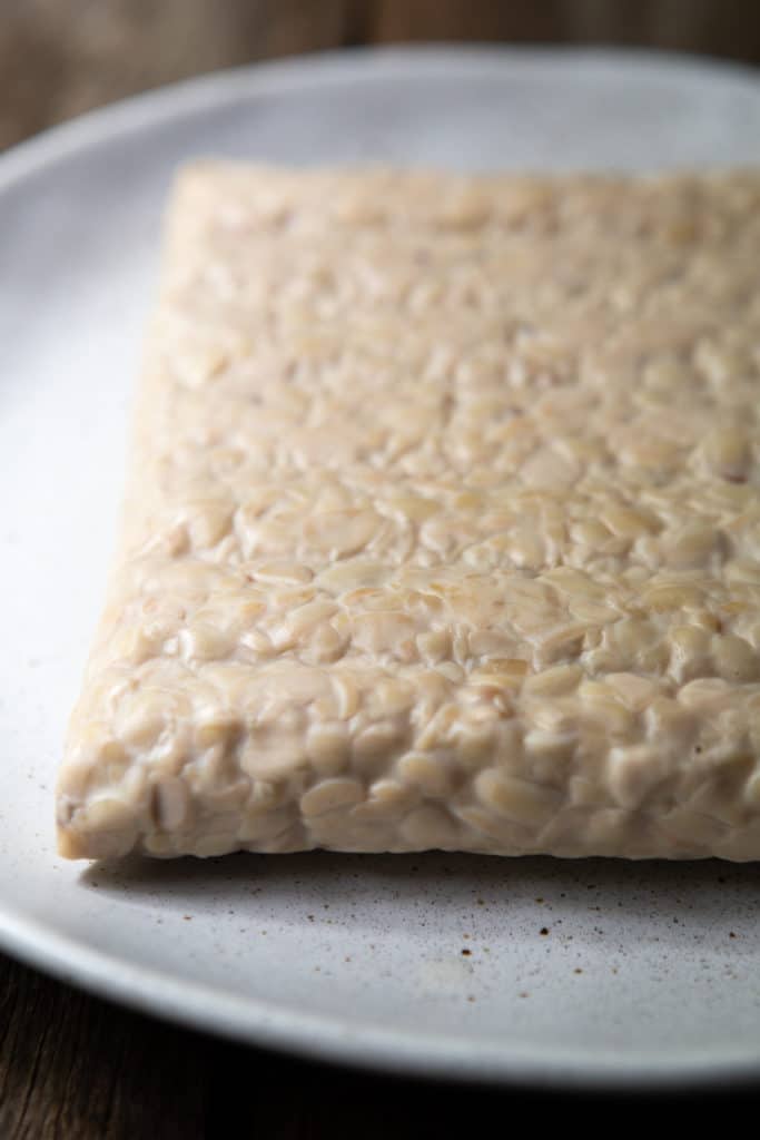 tempeh made from soybeans