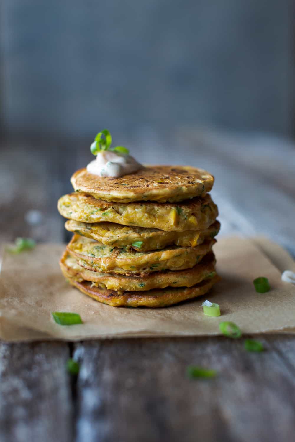 Corn and Zucchini Fritters (Vegan)