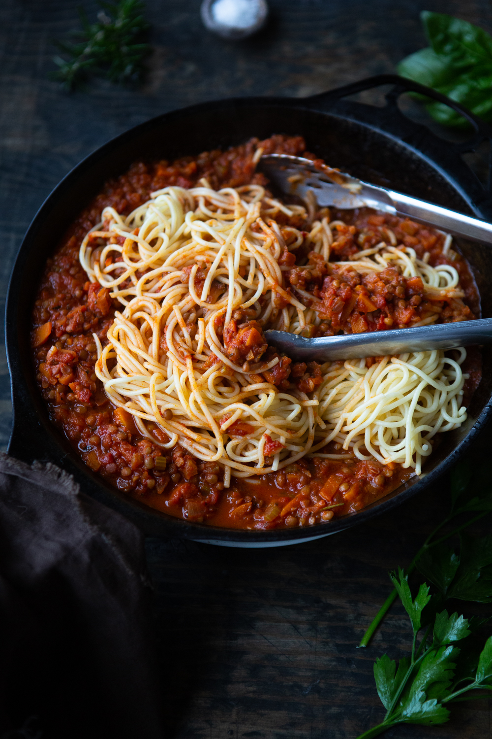 My Lentil Spaghetti Bolognese (Vegan)