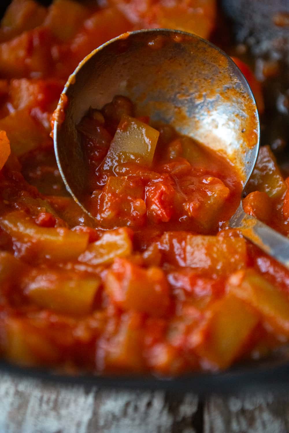 Watermelon Rind Tomato Sauce (Vegan and Gluten-Free)