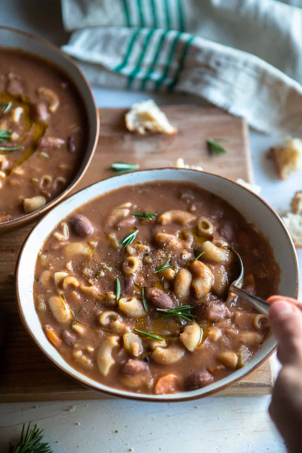 Vegan Pasta e Fagioli (Italian Pasta & Bean Soup)