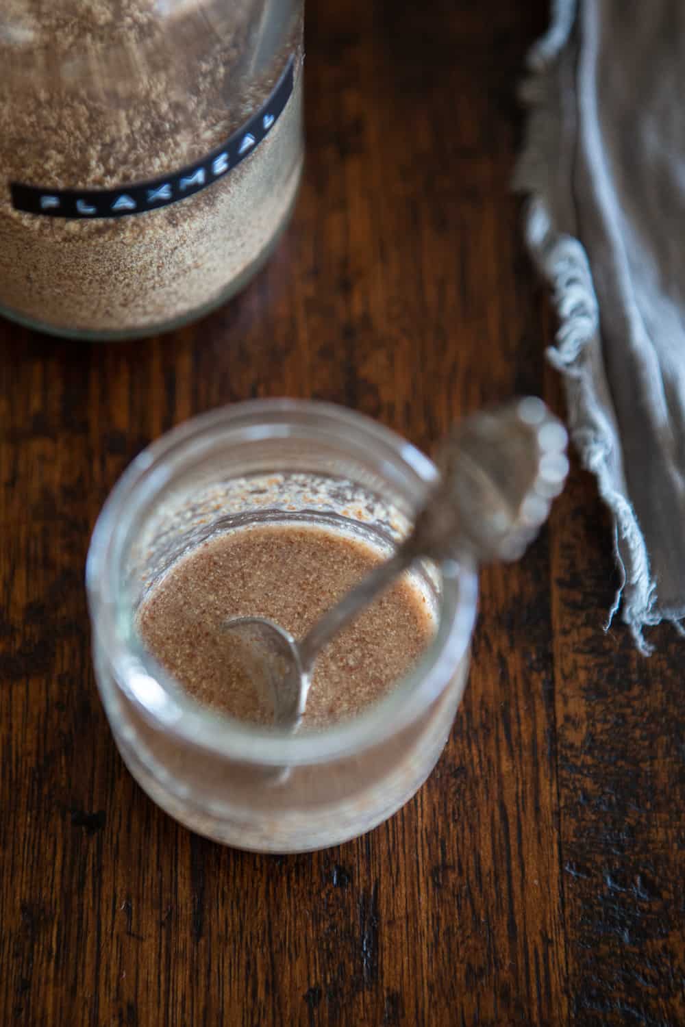 Close Up of Flax Egg