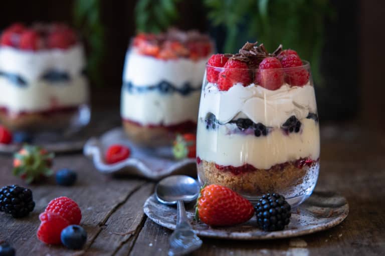 Vegan Trifle Cups with Berries
