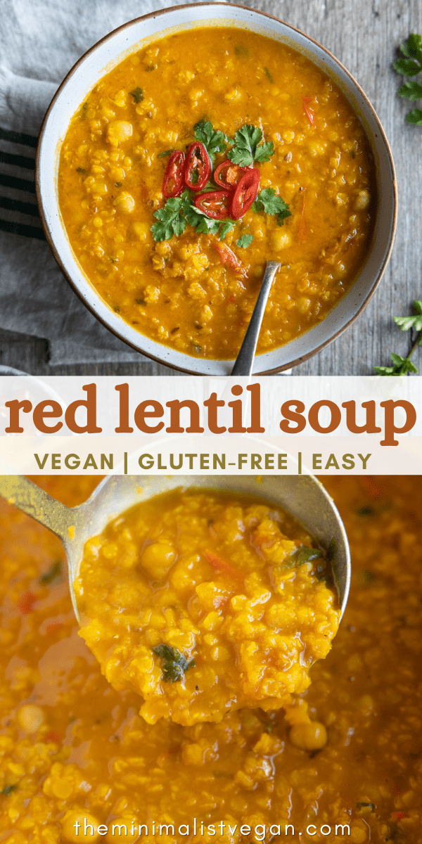 Easy Vegan Red Lentil Soup | Heartful Table