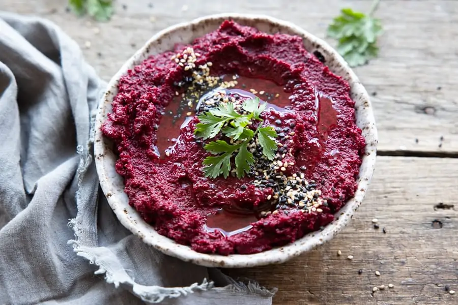 Chunky Beetroot & Ginger Dip. Dips for charcuterie board. 