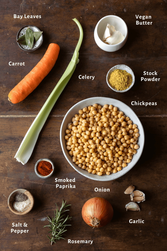 Vegan Chickpea Soup Ingredients