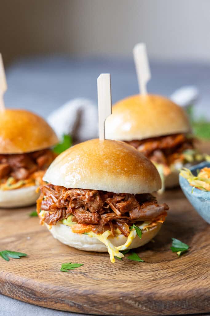 BBQ Jackfruit Sliders with Slaw